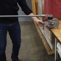 The 48″ pipe handle provides additional leverage with minimal effort.